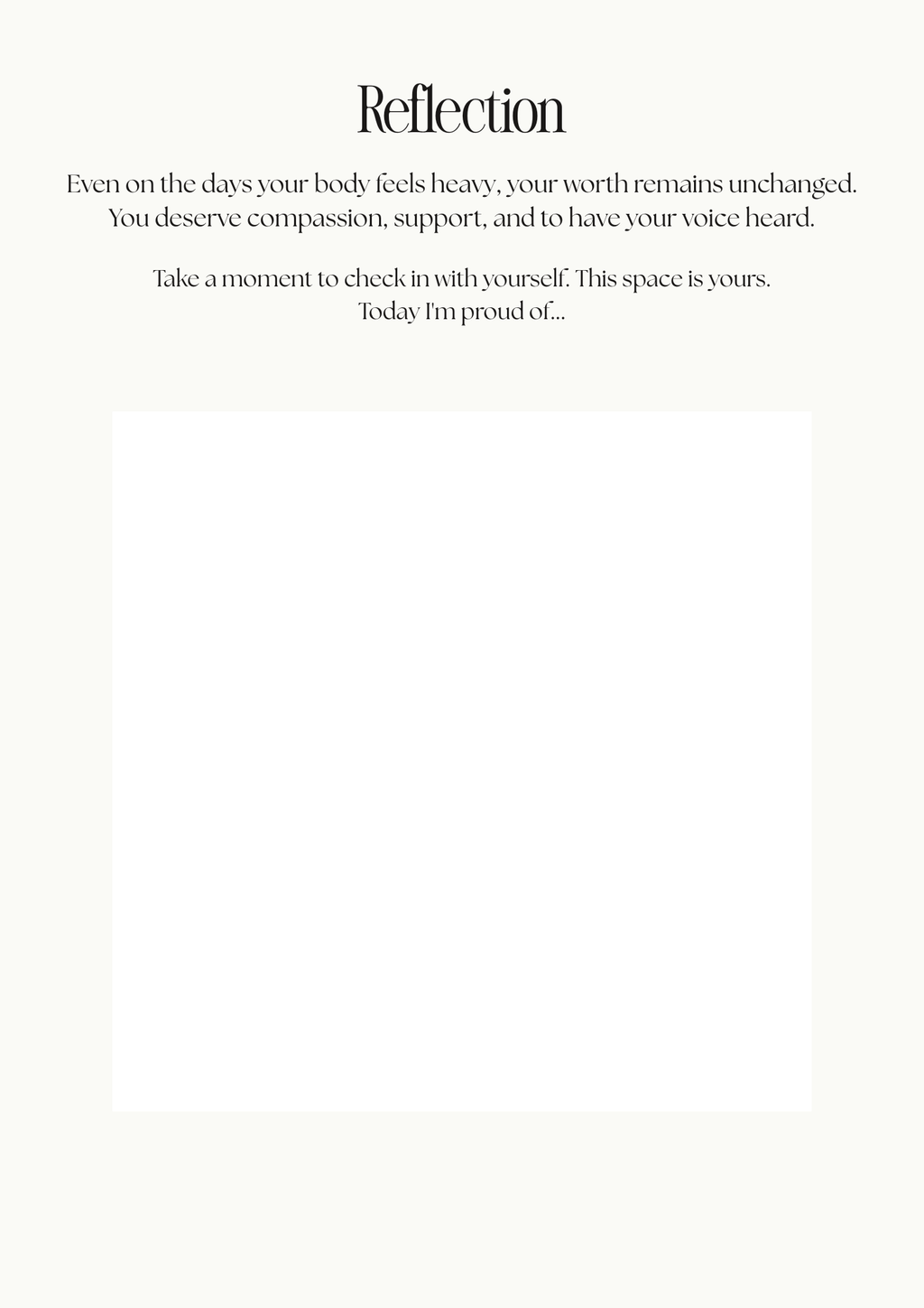 The Sunday Wellness Journal  - Digital download