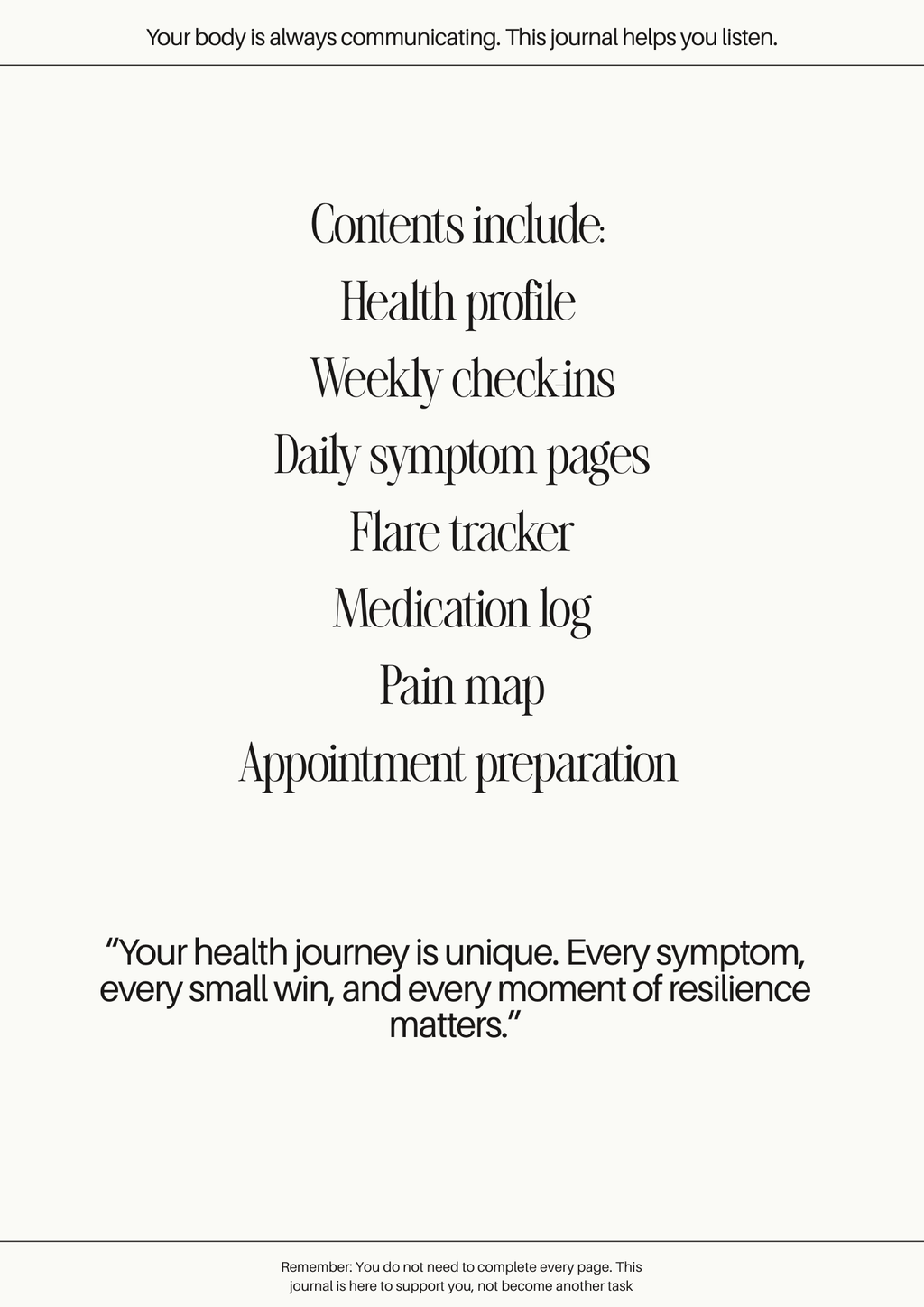 The Sunday Wellness Journal  - Digital download