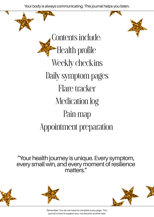 The Sunday Wellness Journal Glitter  - Digital download